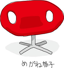 めがね椅子