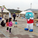 マラソン大会にはいつもゆるキャラがいる