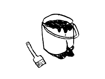 ペンキを買った