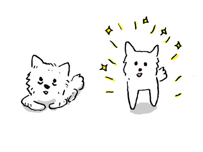 シロは１週間で汚れてた