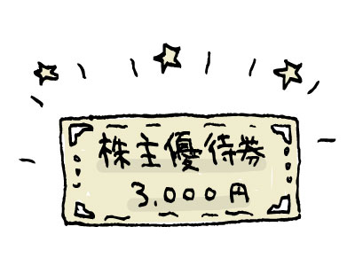 株主優待券が届いた