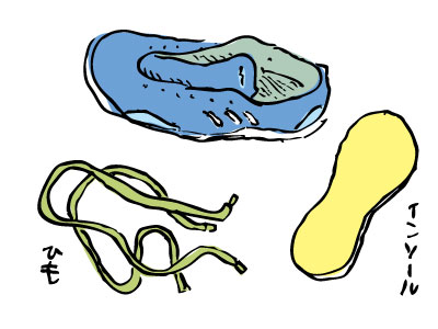 ランニングシューズを洗う