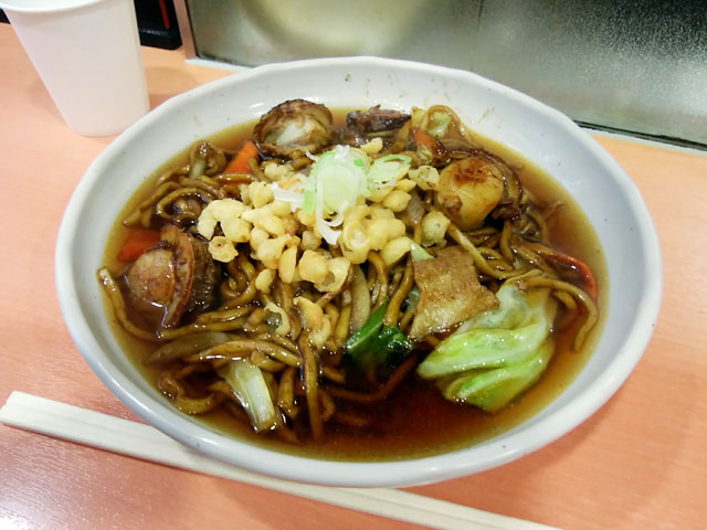 ホタテつゆ焼きそば