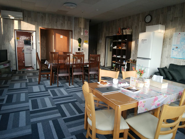 宿泊したゲストハウスのリビング