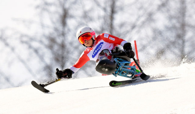 村岡桃佳さんが金メダル