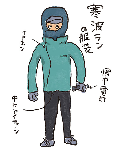 冬至の早朝寒波ラン